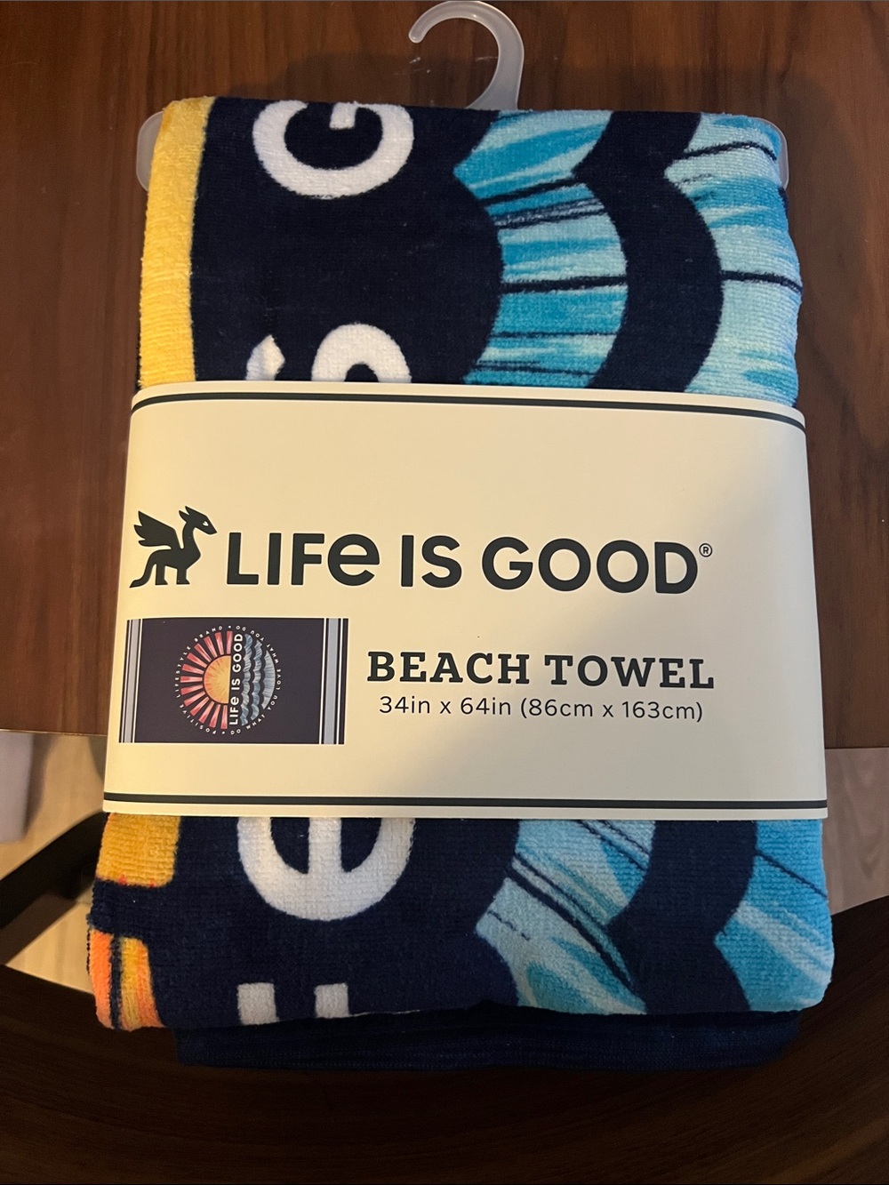 Life is Good Beach Towel NWT